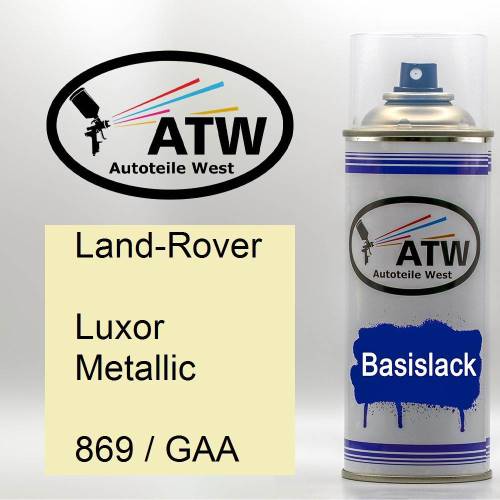 Land-Rover, Luxor Metallic, 869 / GAA: 400ml Sprühdose, von ATW Autoteile West.